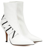 VLTN Logo Sock Booties, White