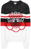 Intarsia Flower Printed Wool Sweater - DESIGNER INSPIRED FASHIONS
