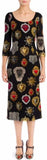 'Sacred' Heart Print Sheath Dress | DESIGNER INSPIRED FASHIONS