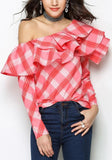 Ruffled Lattice Top