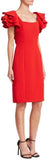 Ruffle Sheath Dress