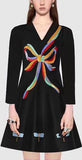Crystal Bow & Butterfly Embellished Mini Dress