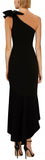 Tie-Shoulder Wave Gown