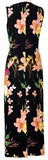 Floral Print Sheath Sleeveless Midi Dress