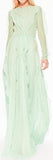 Ruffled Mint Maxi Dress