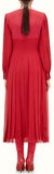 Embroidered Pleated Georgette Dress