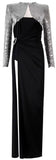 Sequined Ruched Long Gown