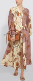 Paula's Ibiza Belted Printed Crepe de Chine Maxi Dress | DESIGNER INSPIRED FASHIONS