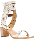 'Carol' Studded Sandals in Black or White - DESIGNER INSPIRED FASHIONS