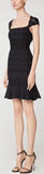 Black Knit Chevron Dress