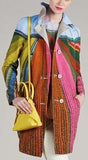 Multi Colored Scenic Printed Coat - DESIGNER INSPIRED FASHIONS