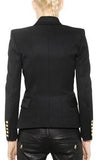 Double-Breasted Blazer Jacket in Black or White - DESIGNER INSPIRED FASHIONS