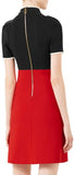 Embellished Color-Contrast Dress - DESIGNER INSPIRED FASHIONS