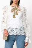 Embellished Bow Lace Blouse *Limited Stock*