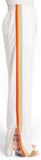 Rainbow Stripe Track Pants in White - DESIGNER INSPIRED FASHIONS
