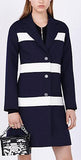 Color-Block Stripe Coat - DESIGNER INSPIRED FASHIONS