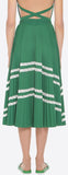 Pleated Midi Skirt with Lace