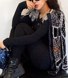 Embellished Black Velour Jacket - DESIGNER INSPIRED FASHIONS