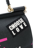 Sicily Choose Love Tote - Black or Red