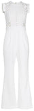 Pleated Cut-Out Jumpsuit in Black or White - DESIGNER INSPIRED FASHIONS
