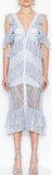 'Melody' Periwinkle Midi Dress - DESIGNER INSPIRED FASHIONS