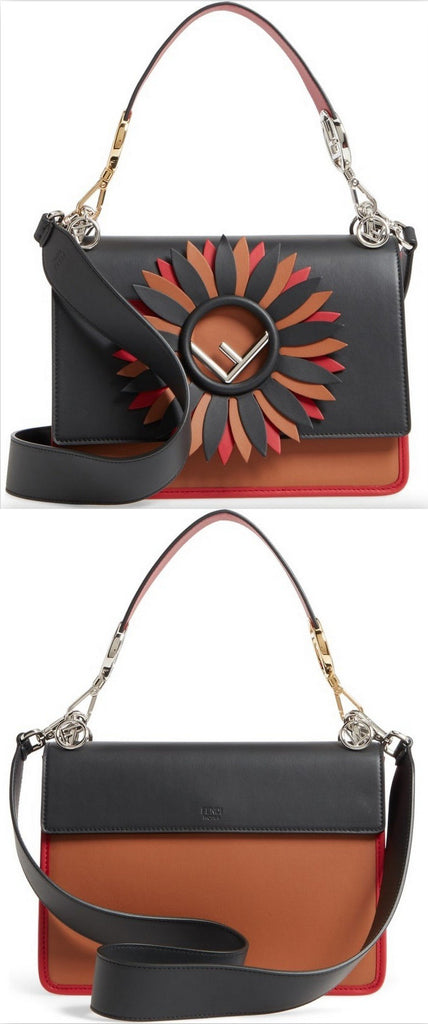 Kan I Century Mix Calfskin Leather Shoulder Bag