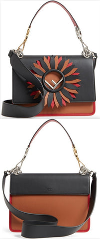 Kan I Century Mix Calfskin Leather Shoulder Bag