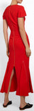V-Neck Flutter-Trim Dress | DESIGNER INSPIRED FASHIONS