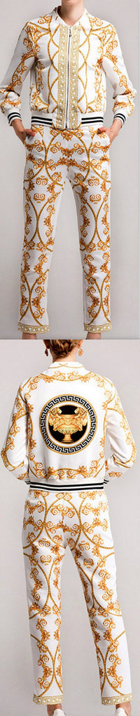 Printed Jacket & Pant Set