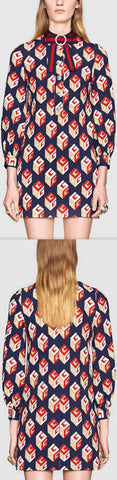 'GG Wallpaper' Print Dress