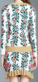 Floral Knit Sweater and Skirt Set