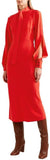 Cutout Cady Midi Dress, Red