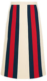 Web Stripe Midi Skirt | DESIGNER INSPIRED FASHIONS