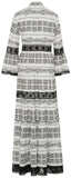 Long-Sleeve Printed Dress