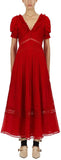 3d Plumetis Midi Dress | DESIGNER INSPIRED FASHIONS