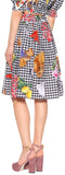 Checked Cotton Skirt