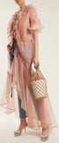 Ruffle-Trimmed Organza Dress