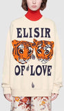 Oversize Sweatshirt with Tigers Print | DESIGNER INSPIRED FASHIONS