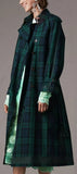 Tartan Cotton Gabardine Trench Coat