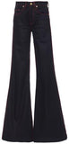 'Luggage' Stitched Denim Jacket & Flared Jeans Set - DESIGNER INSPIRED FASHIONS