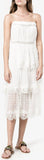 Meridian Circle-Lace Silk Dress