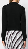 Crystal-Embellished Cardigan, Black