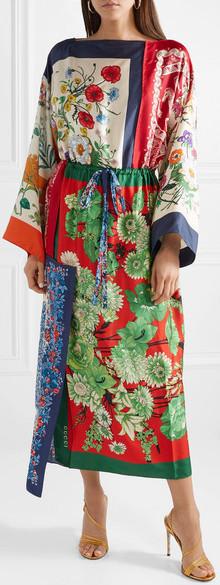 Asymmetric Printed Midi Dress | DESIGNER INSPIRED FASHIONS