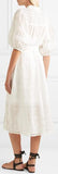 Castile Crochet-Paneled Embroidered Dress
