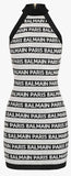 Logo-Intarsia Knitted Mini Dress