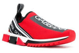Slip-on Logo Sneakers, Red