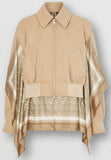 Monogram Print Gabardine Jacket | DESIGNER INSPIRED FASHIONS
