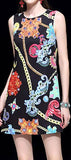 Jewel Print Mini Dress