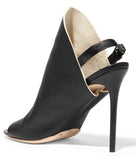 Textured Leather Mules