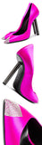 Tower 110 Satin Pumps, Fuschsia